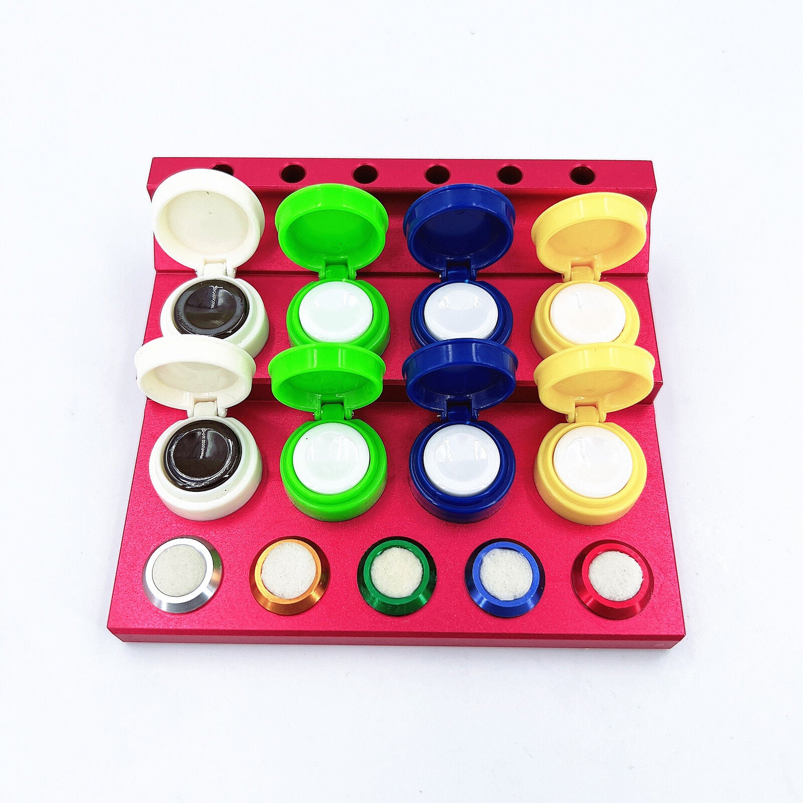 Oil Cups Stand In Die-cast Alloy 8 Containers Watch Repair 30180 Replacement