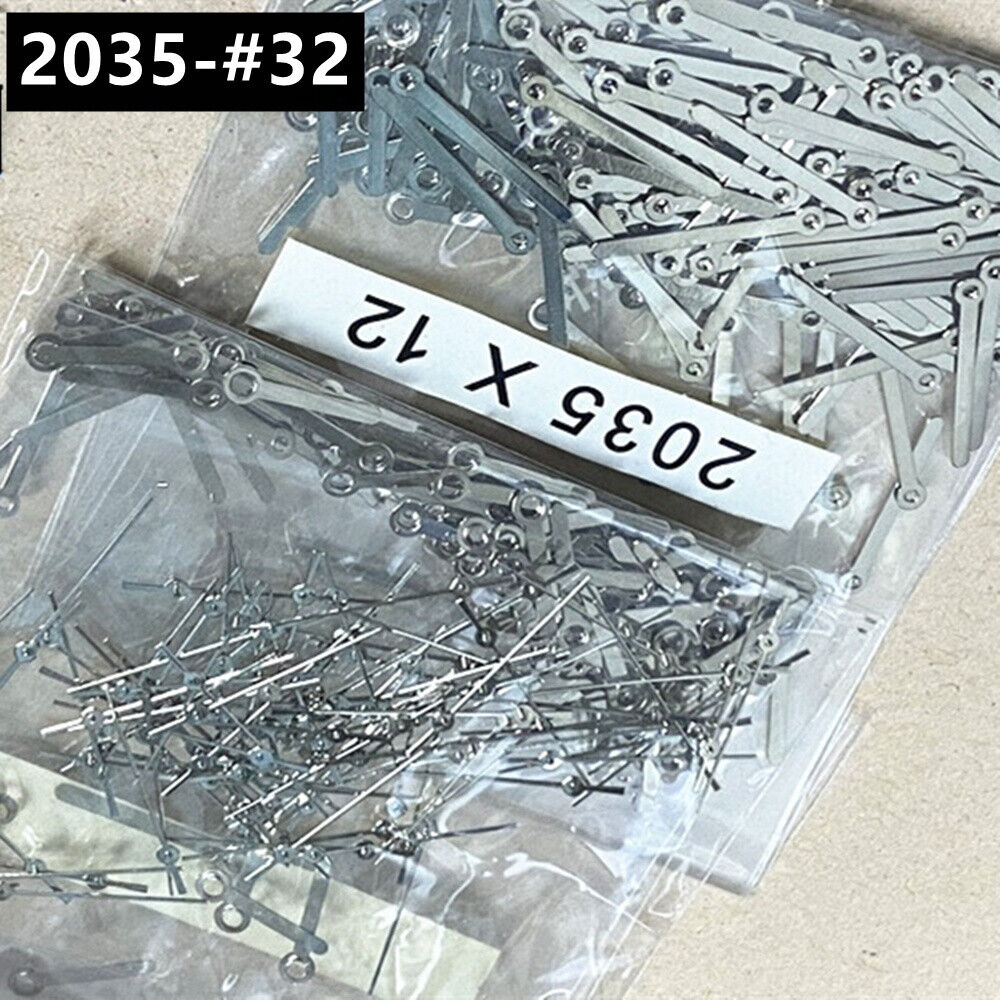 100 Sets 12mm Silver Second Hands Watch Hands for Miyota 2035 Quartz Movement#32