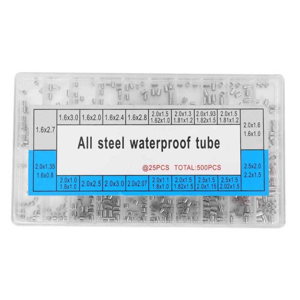 500pcs/box 20 Sizes Watch Case Tubes Waterproof Tubes Replacement Spare Parts