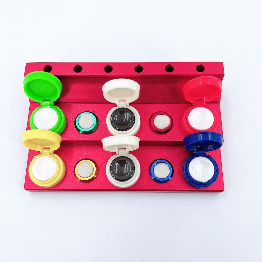 Oil Cups Stand In Die-cast Alloy 6 Containers Watch Repair 30180 Replacement