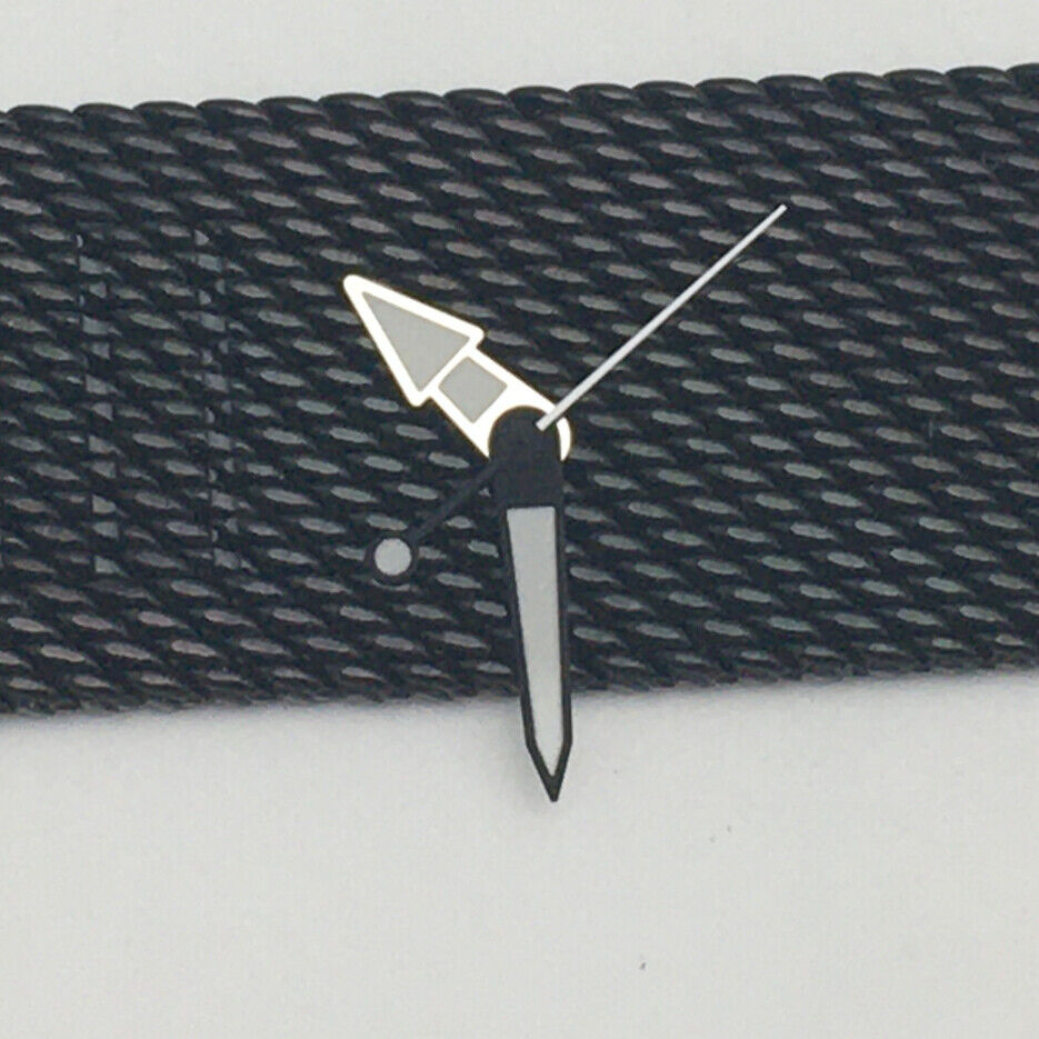 8.5*12.5*12.5MM Black Trim Green Luminous Watch Hands For NH35A/NH36A Movement