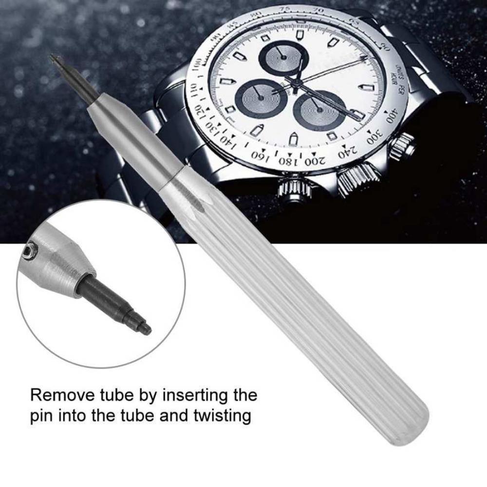 RLX Watch Repair New Steel Watch Crown Tube Insert Remover Tool with 4 Pins