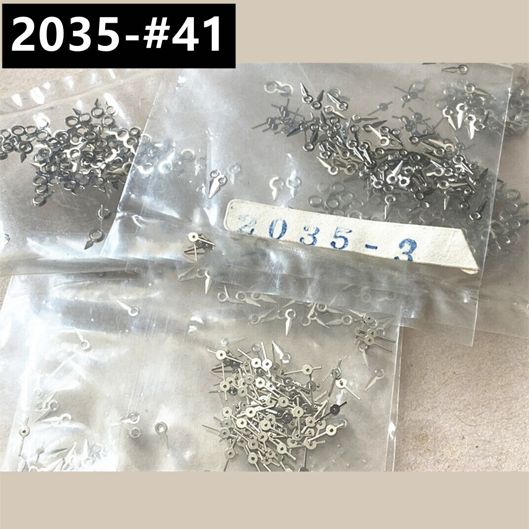 100 Sets 3mm Silver Second Hands Watch Hands for Miyota 2035 Quartz Movement