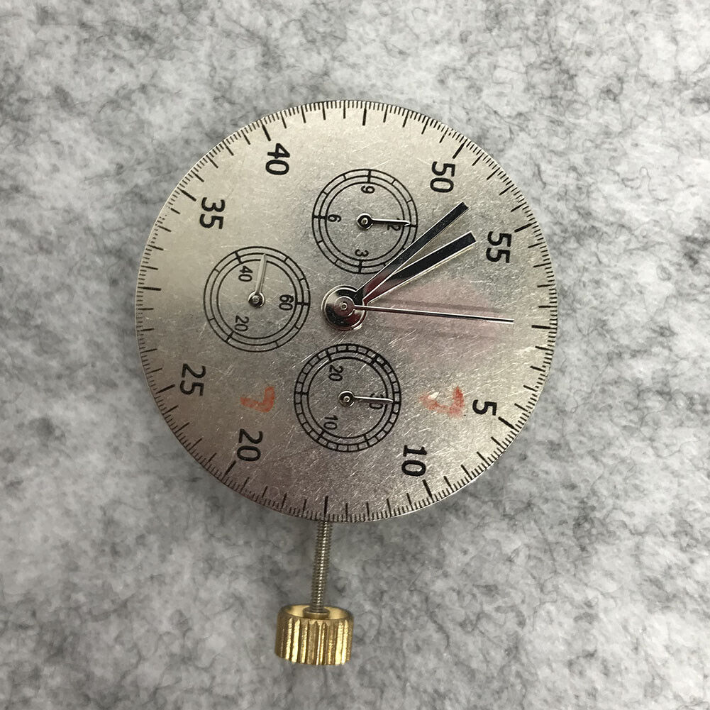 Asian 7750 Automatic Chronograph Movement @3 @6 @9 ETA 7753 Configuration