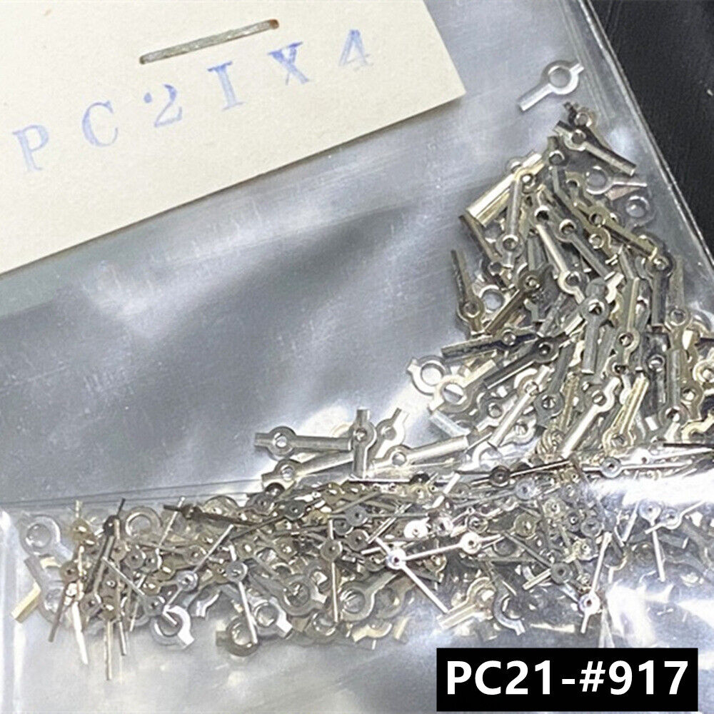 100 Sets 4mm Silver Watch Hands for Hattori Epson PC21 Quartz Movement