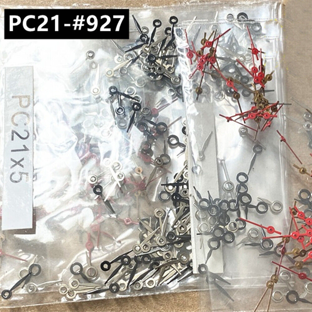 100 Sets 5mm Red Second Hands Watch Hands for Hattori Epson PC21 Quartz Movement