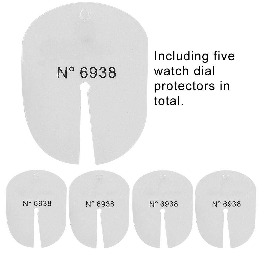 5pcs Watch Dial Protector Cover Pad for Watch Hands Remover Changing Tool