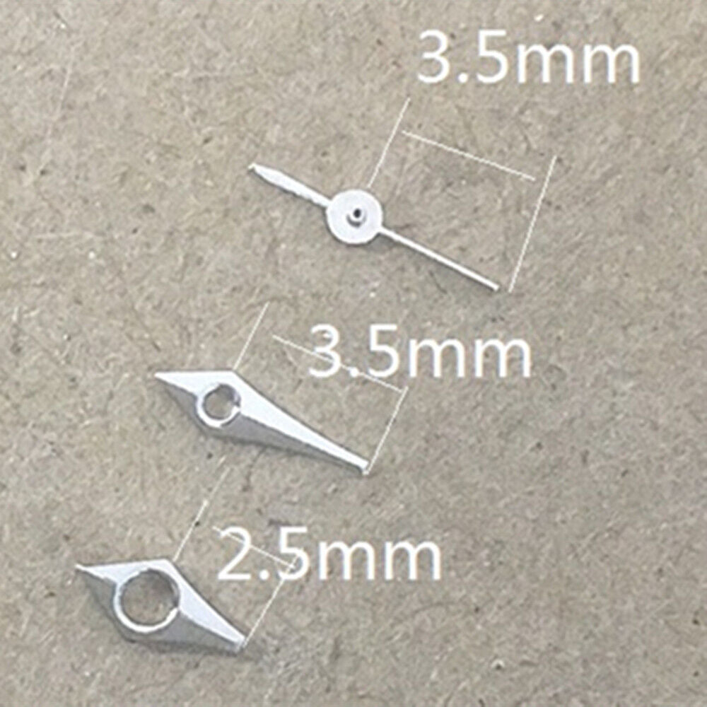 Silver 3 Hands Watch Hands for VC11 Quartz Watch Movement