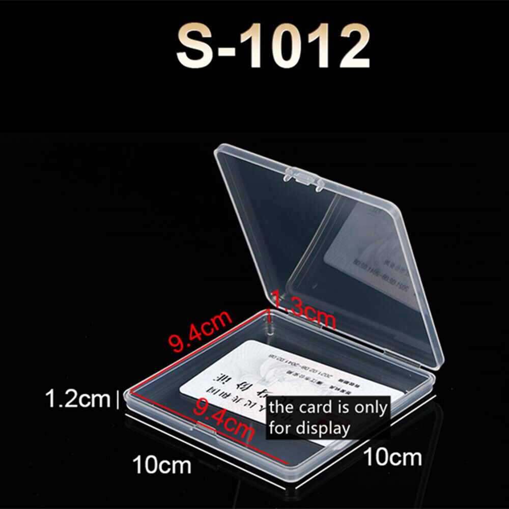5pcs 1.2x10x10cm Mini Square Toolbox Box Container Storage Case Hinged Lid
