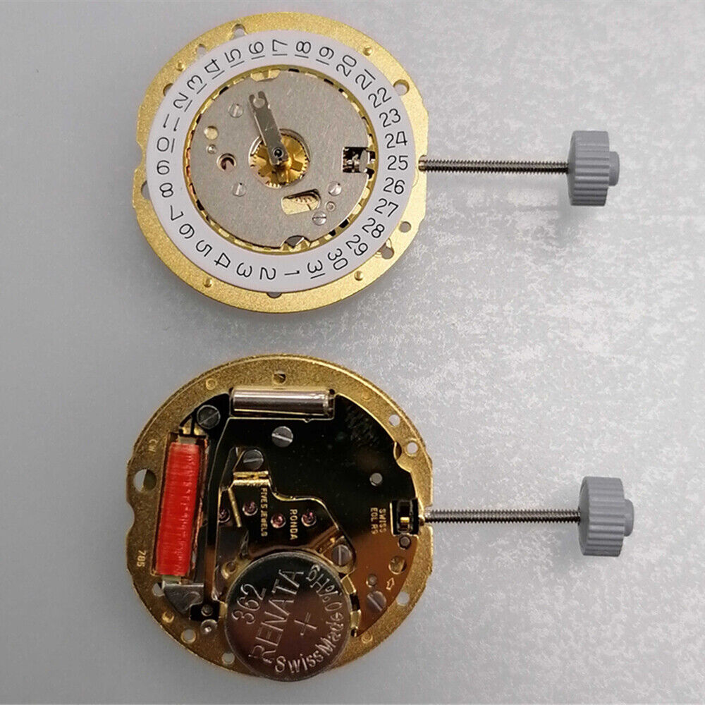 Ronda 785 3 Hands Quartz Watch Movement Date At 3 Swiss Made HCP2
