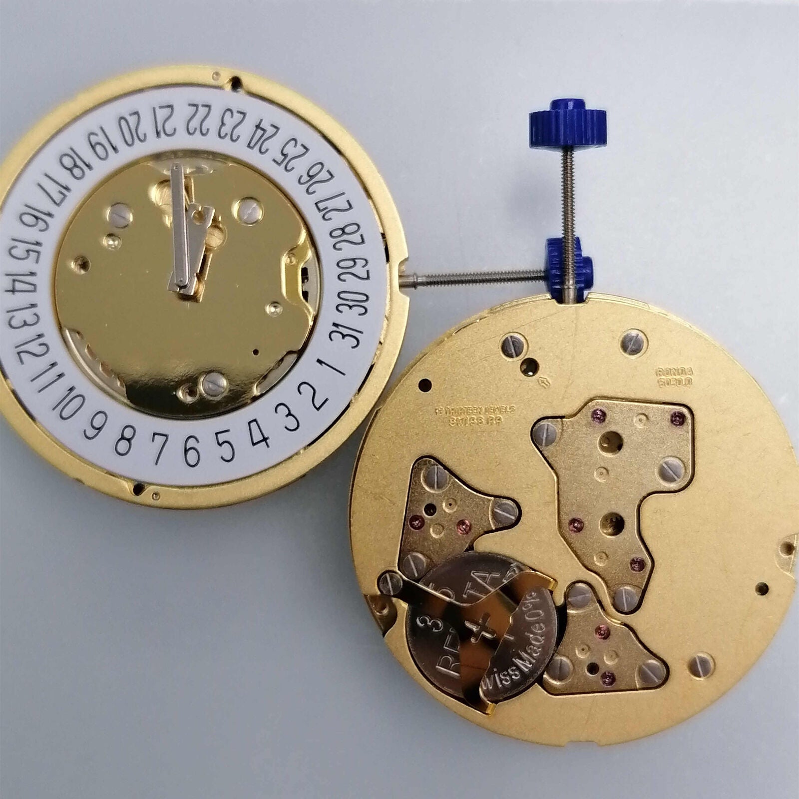 Ronda 5030D 5030.D Quartz Watch Movement Swiss Made Movement Date At 6