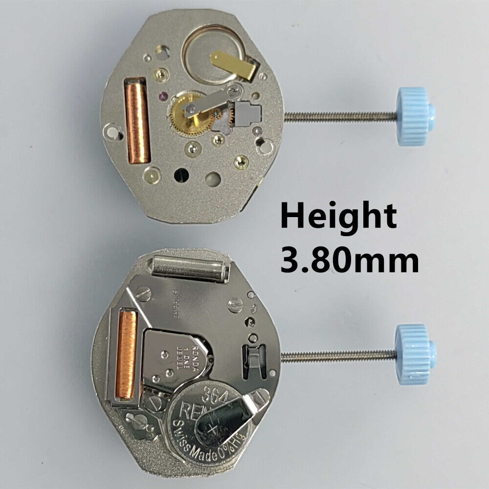 H2 Ronda 762 Quartz Watch Movement Movement Swiss Part High Canon Pinion 3.8mm