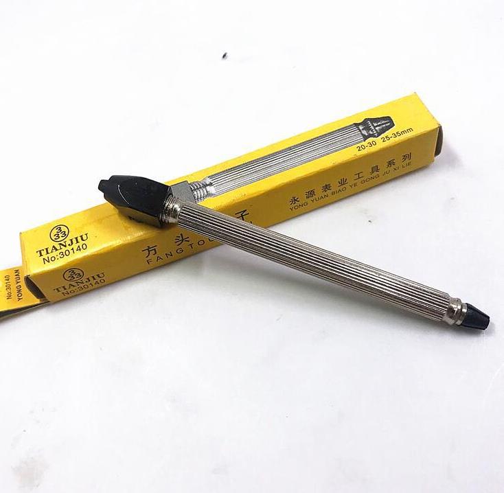 China Made Professional Square Head Steel Pin Vice for Watch Repair 2.0cm-3.5cm