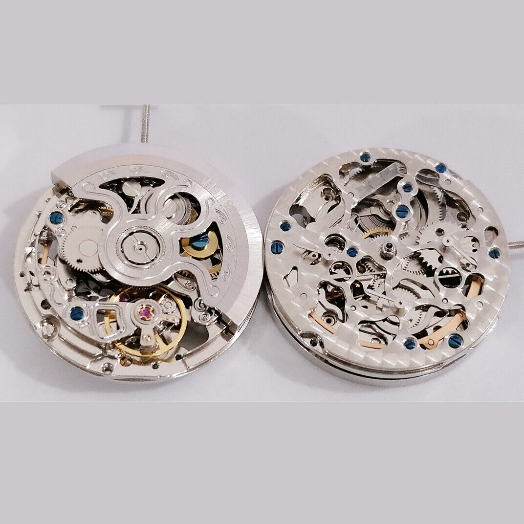 3 Hands China Made Silver 2189 Hollow Small Second@3@6@9 Mechanical Movement