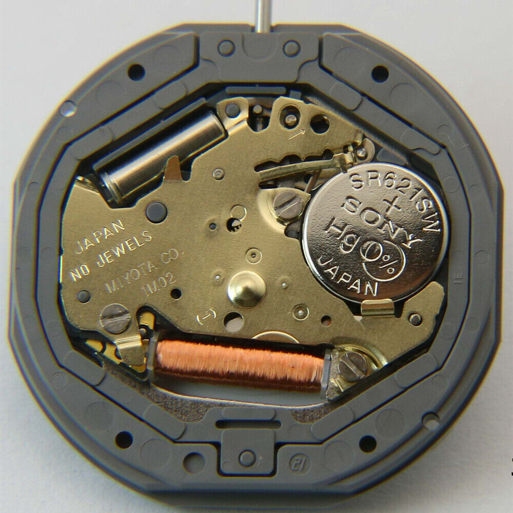 Miyota 1M02 Japan Quartz Movement 3 Hands Date at 3 Day Date