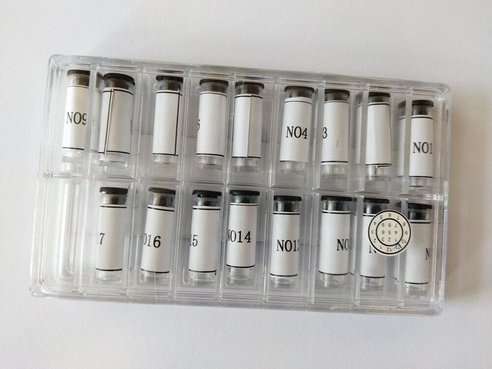 Set of 51 Pairs Luminous Silver Watch Hand Set 0.7mm 1.2mm 0.2mm Diameter AC632W