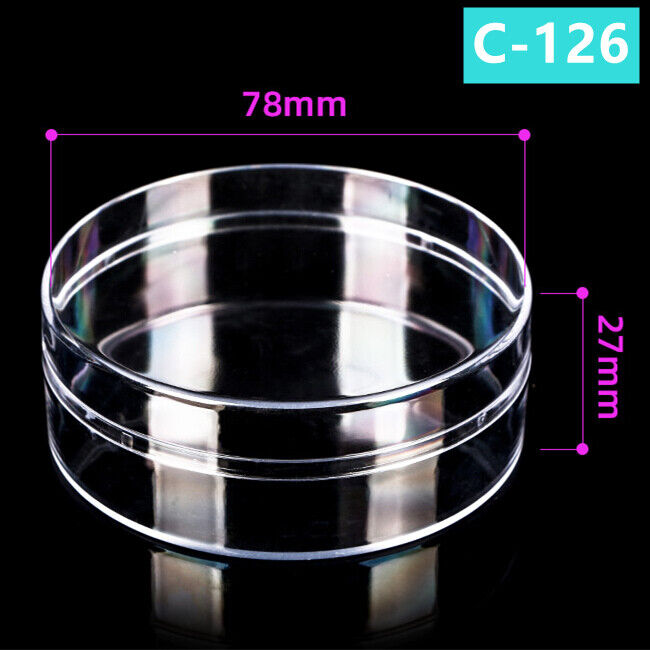 10pcs 78x27mm Round Transparent PS Toolbox Container Storage Case Lid&Base Box