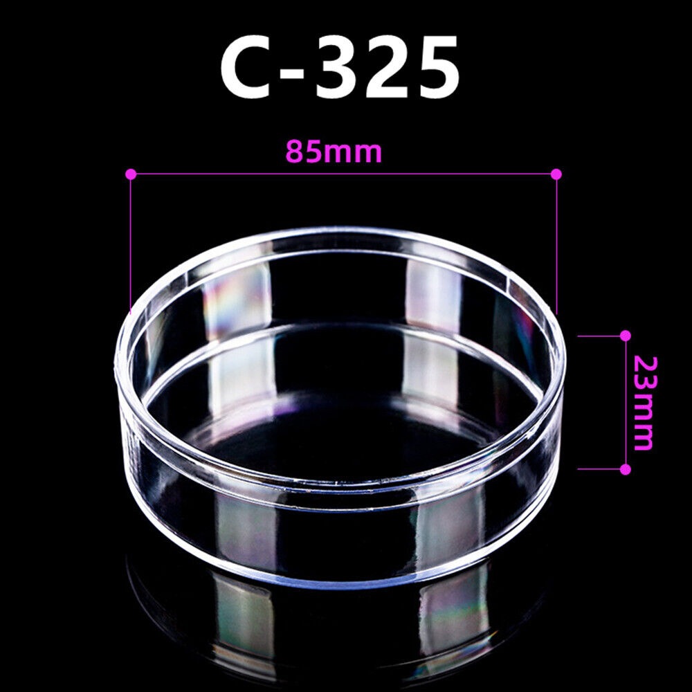 10pcs 85x23mm Round Transparent PS Toolbox Container Storage Case Lid&Base Box