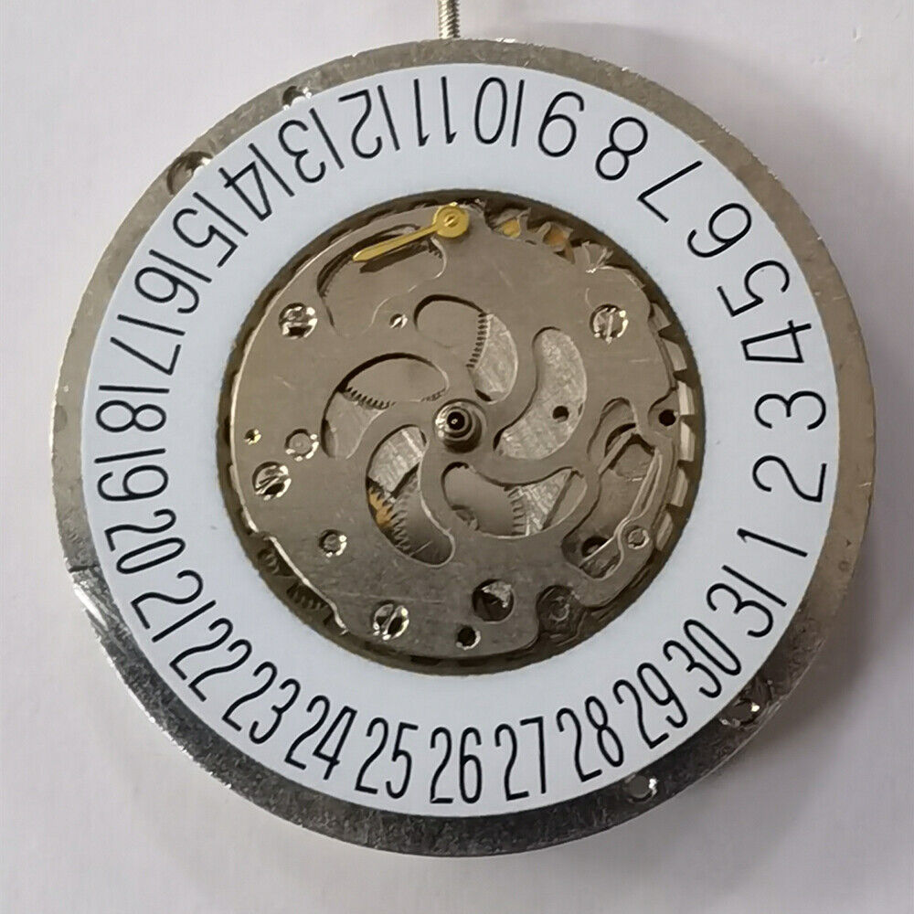 Automatic Mechanical Movement Silver 3 Hands Big Date Wheel Disc Small Second@3