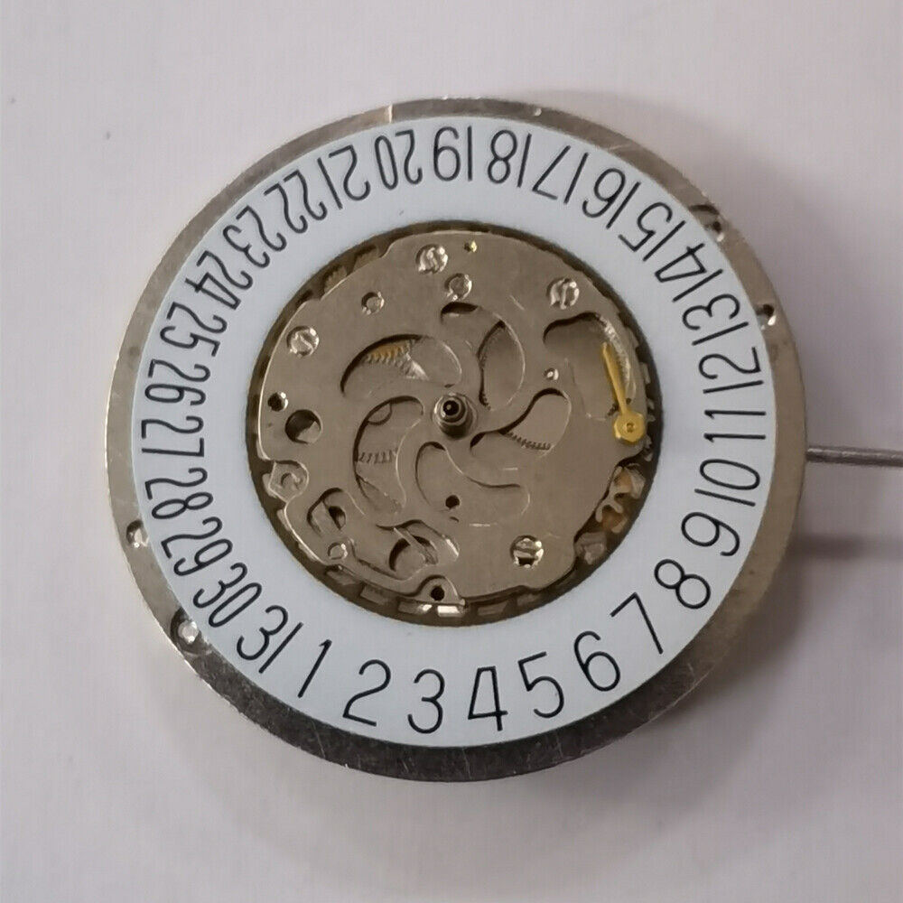 Automatic Mechanical Movement Silver 3 Hands Big Date Wheel Disc Small Second@3