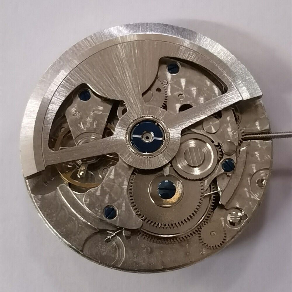 Automatic Mechanical Movement Silver 3 Hands Big Date Wheel Disc Small Second@3