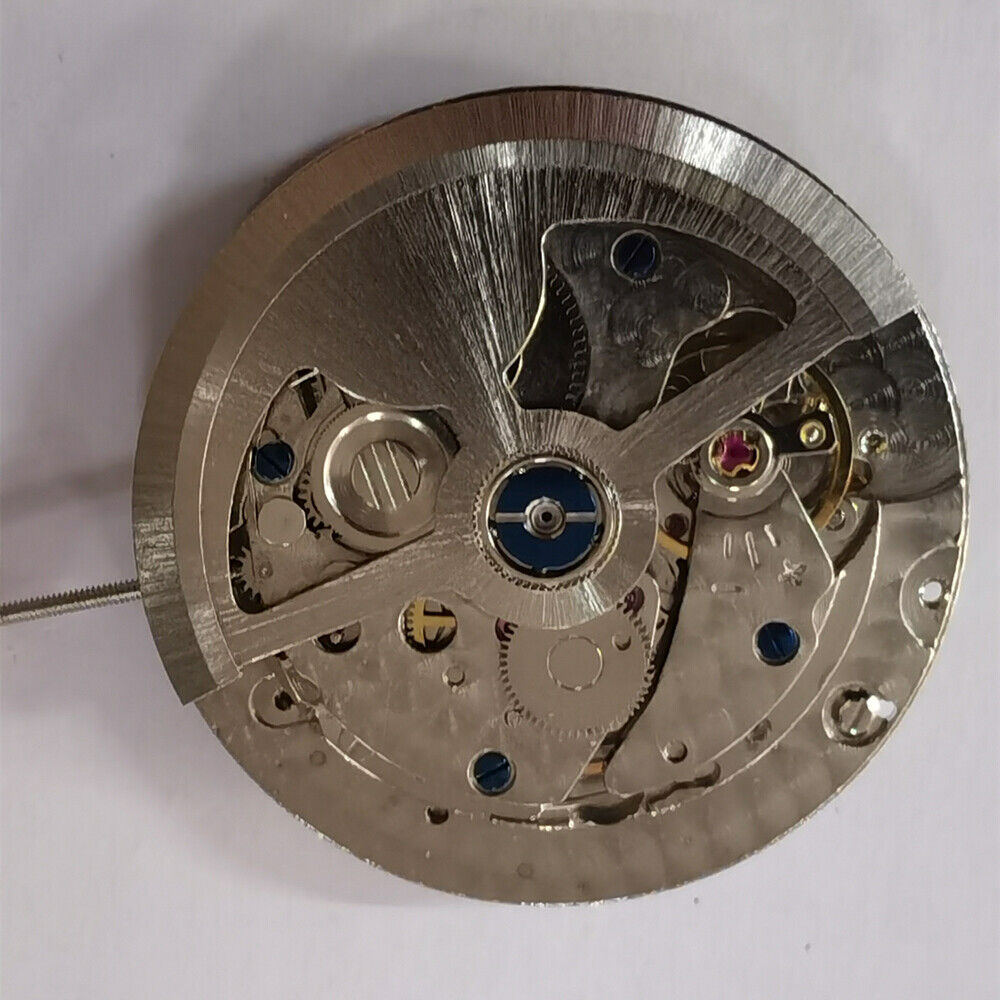 Automatic Mechanical Movement Silver 3 Hands Big Date Wheel Disc Small Second@3