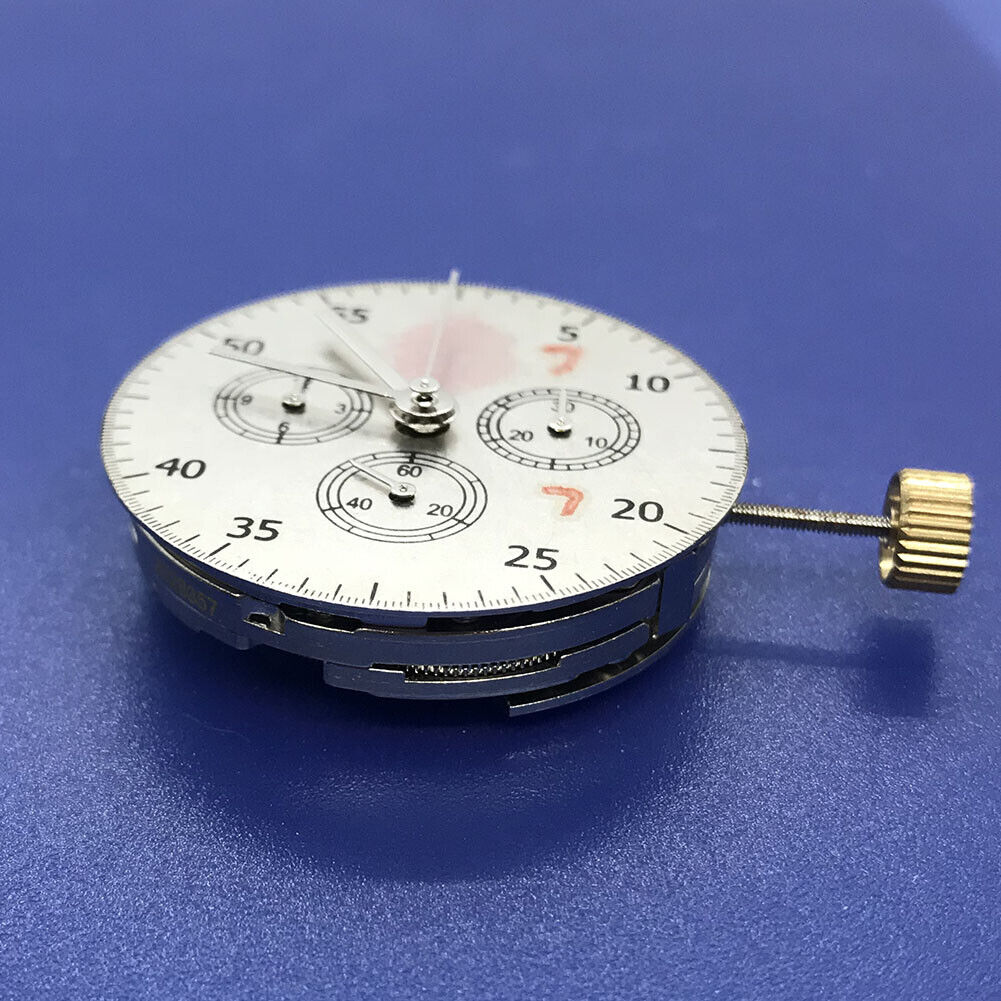 Asian 7750 Automatic Chronograph Movement @3 @6 @9 ETA 7753 Configuration