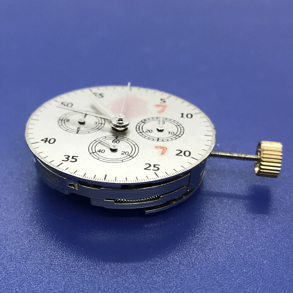 Asian 7750 Automatic Chronograph Movement @3 @6 @9 ETA 7753 Configuration