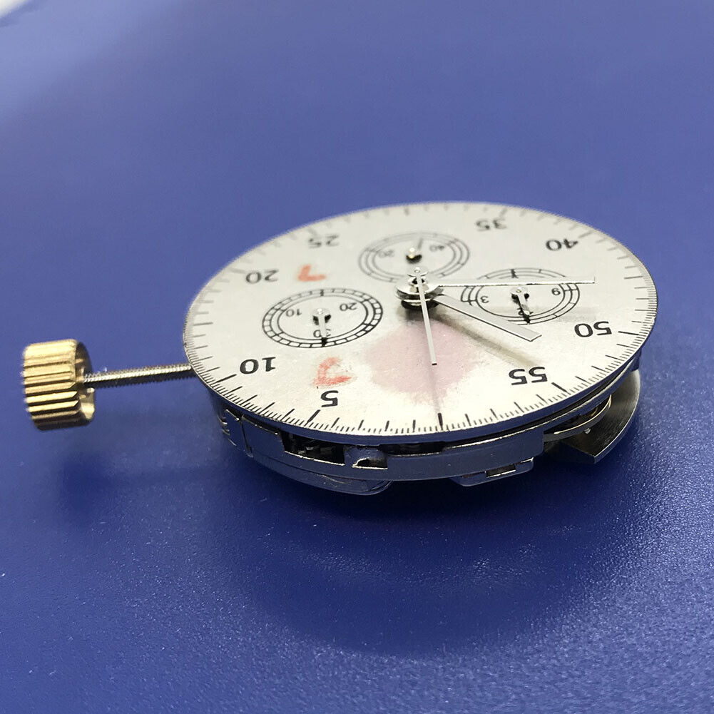 Asian 7750 Automatic Chronograph Movement @3 @6 @9 ETA 7753 Configuration