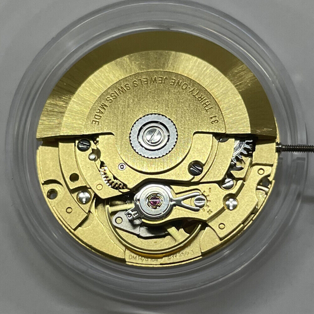 Swiss Made Golden SW260 Automatic Mechanical Movement 2 Hands Small Second At 6