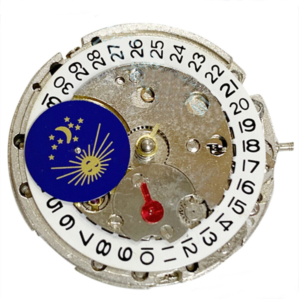 MG2813 Automatic Mechanical Movement Silver Small Second@6 Date @9 Moon Phase