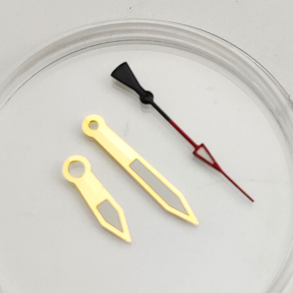 7.5*12*12.5MM Golden Green Luminous Watch Hands For NH35A/NH36A Movement