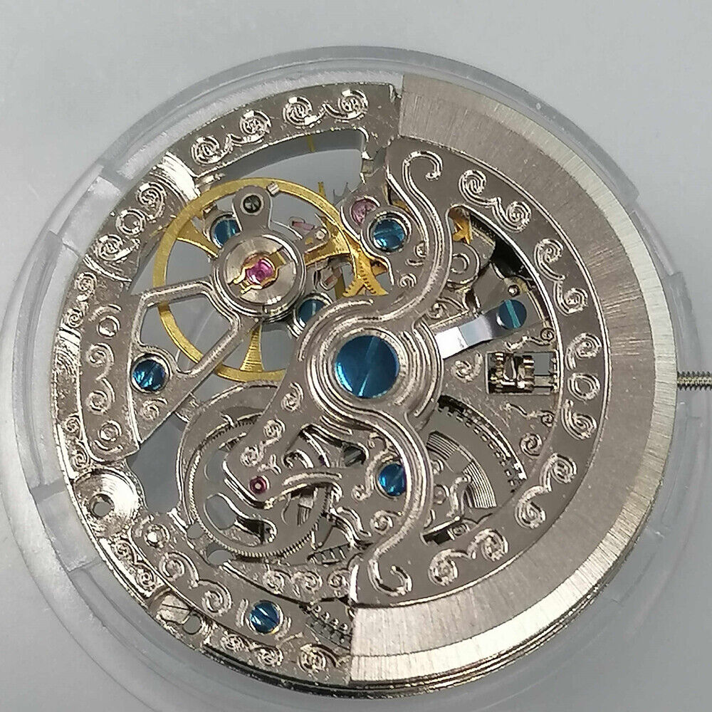 Asian Silver Tianjin TY2807 T16 Hollow Automatic Mechanical Movement Replacement
