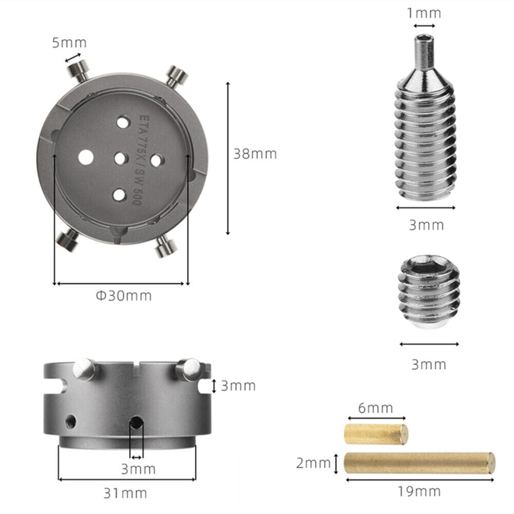 Chinese Stainless Steel 7750 7751 7753 7752 SW500 Standard Watch Movement Holder