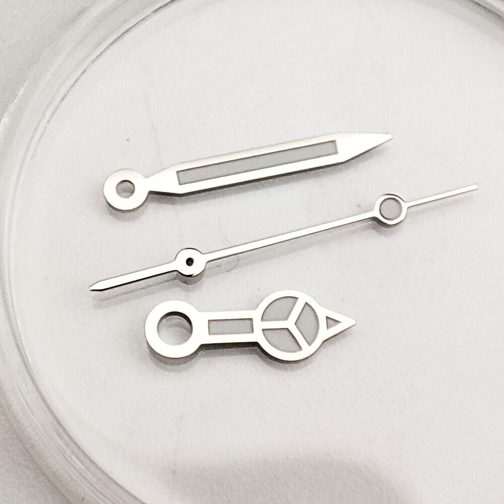 7.75*12*13MM Silver Trim Green Luminous Watch Hands For NH35A/NH36A Movement