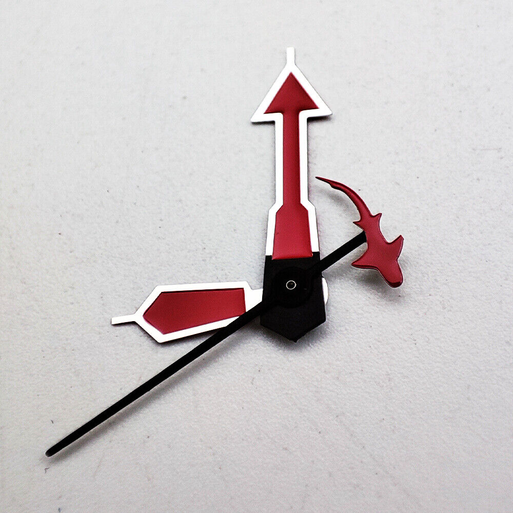 8*12*12.5MM Silver Trim Fish Second Watch Hand For NH35A/NH36A/4R36 Movement