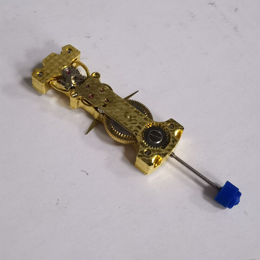 Golden Rectangle Auto Chronograph Movement Balance Wheel 2 Hands