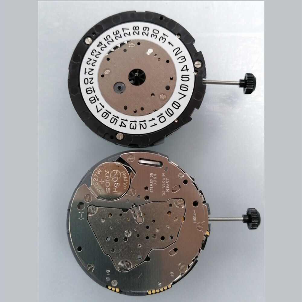 Miyota 6S20 Quartz Movement Date At 3, 3 Hands, Small Second @3@6@9