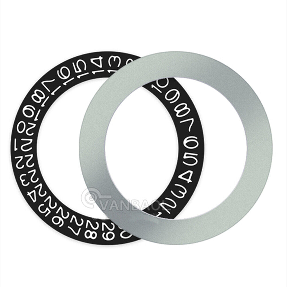 Black Background Black Character Date Disk Date Wheel for Miyota NH35 NH36