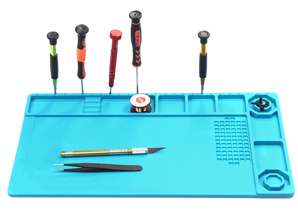 38X21cm Silicone Insulation Pad Thermostable Anti-corrosive Watch Repair TE503