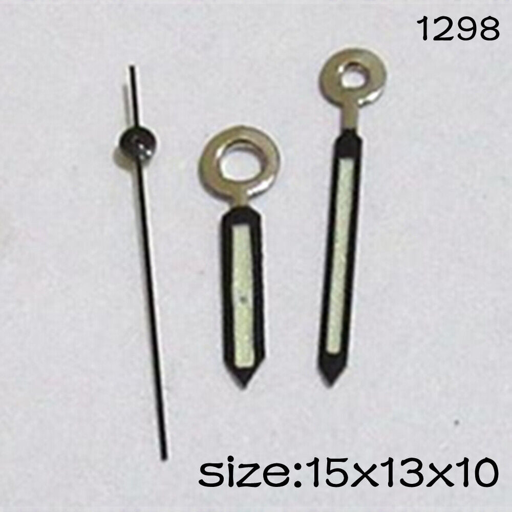 Luminous Set of Watch Hands for Miyota 2015 Movement 15mm/13mm/10mm Length #1298