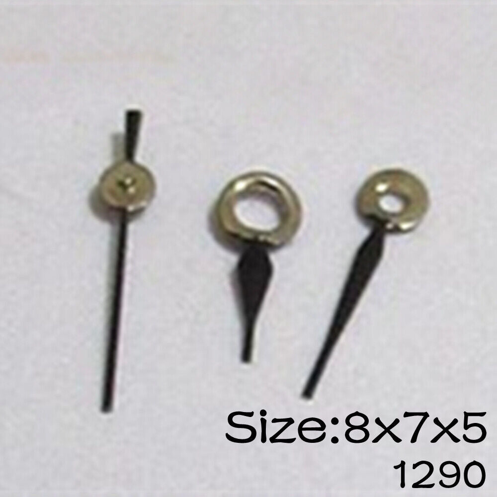 Black Set of Watch Hands for Miyota 2015 Movement 8mm/7mm/5mm Length NO.1290
