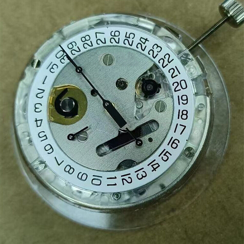 Swiss Made Genuine ETA C01.211 Chronograph Mechanical Movement 1853 White Dial