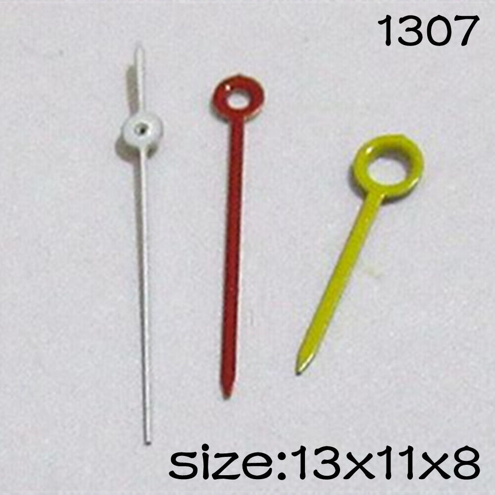 Colorful Set of Watch Hands for Miyota 2015 Movement 13mm/11mm/8mm Length #1307
