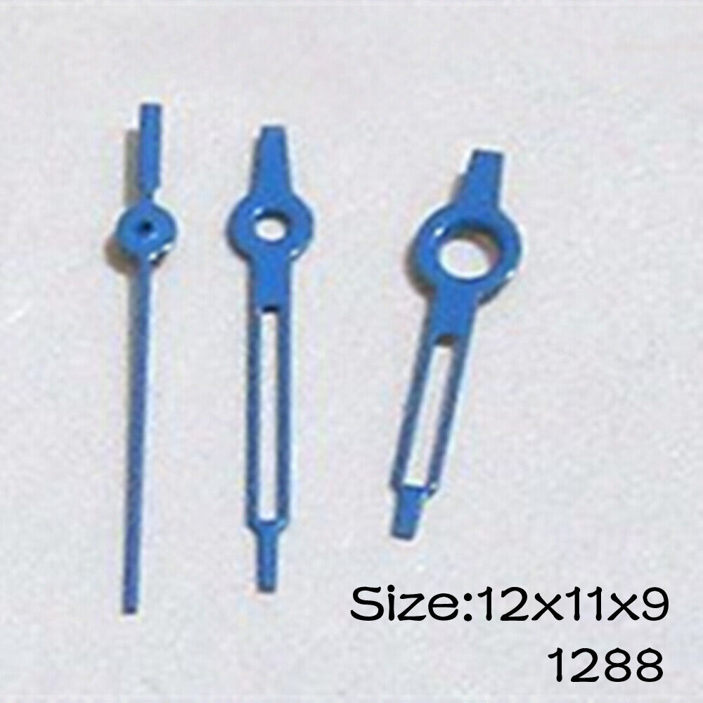 Blue Set of Watch Hands for Miyota 2015 Movement 12mm/11mm/9mm Length NO.1288