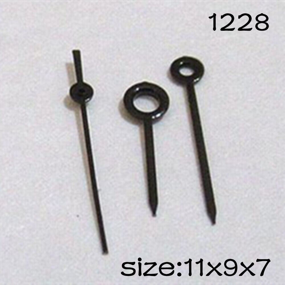 Black Set of Watch Hands for Miyota 2035 Movement 11mm/9mm/7mm Length NO.1228