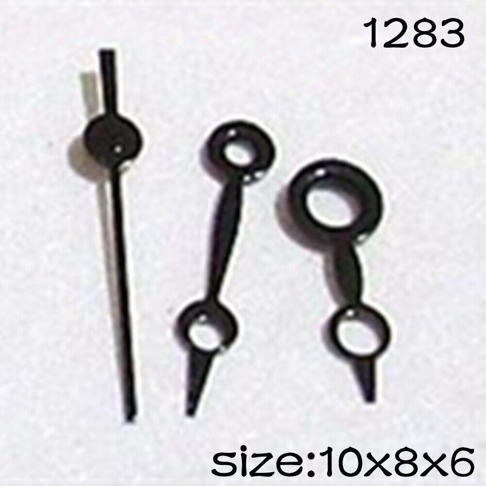 Black Set of Watch Hands for Miyota 2015 Movement 10mm/8mm/6mm Length NO.1283