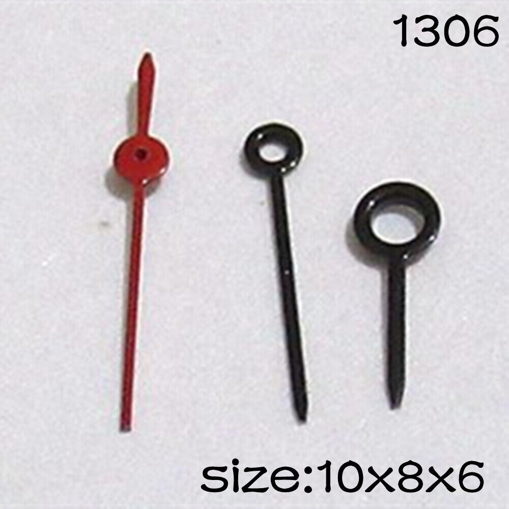 Black Set of Watch Hands for Miyota 2015 Movement 10mm/8mm/6mm Length NO.1306