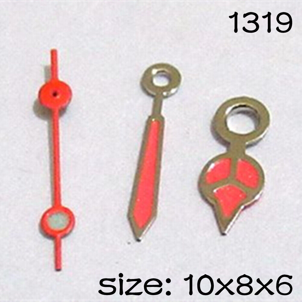Luminous Set of Watch Hands for Miyota 2015 Movement 10mm/8mm/6mm Length NO.1319