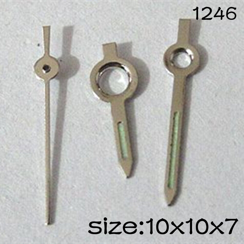 Luminous Set of Watch Hands for Miyota 2035 Movement 10mm/10mm/7mm Length #1246